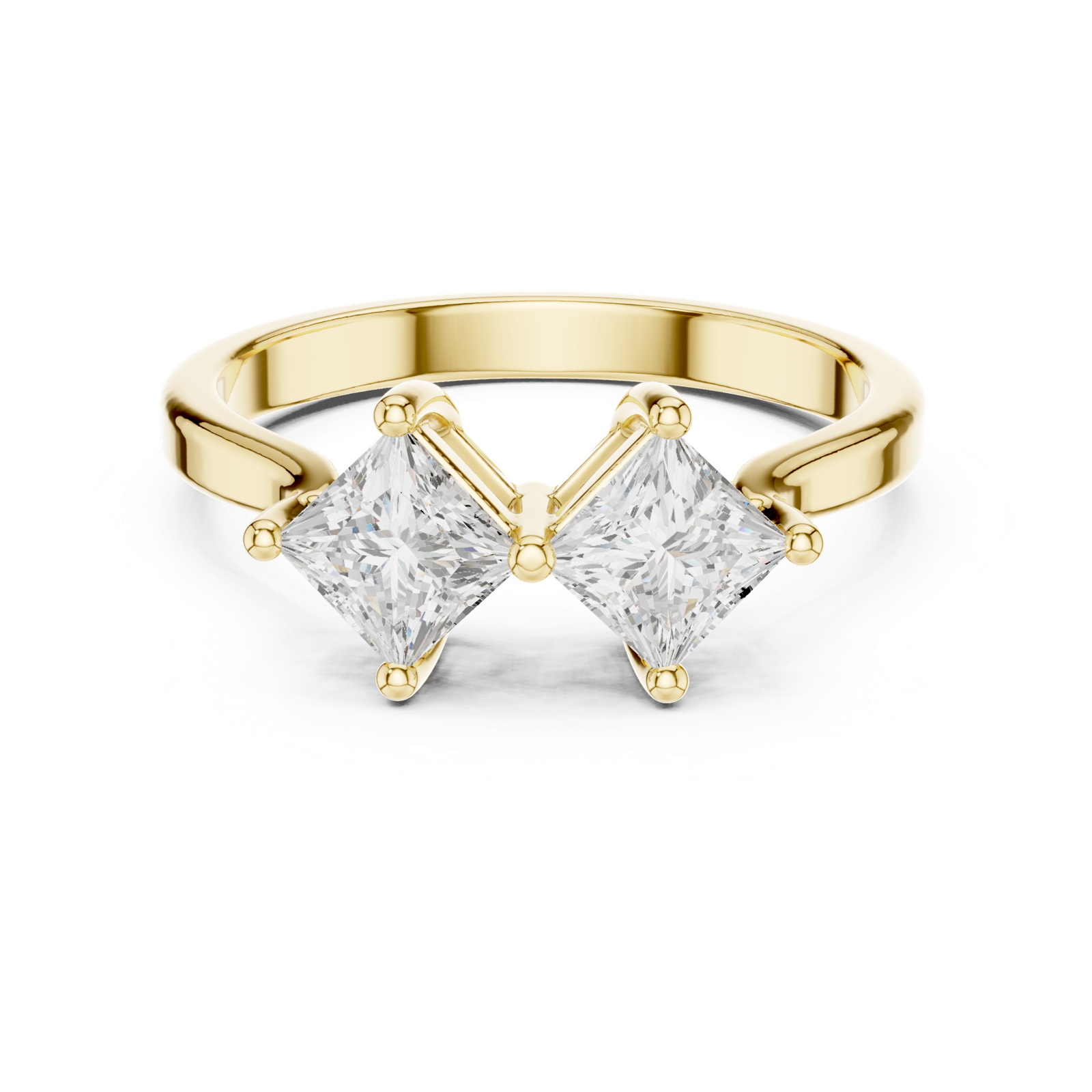 Gold Ring DDLR-490, Yellow Gold, view 4