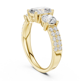 Gold Ring DDLR-717, Yellow Gold, view 1