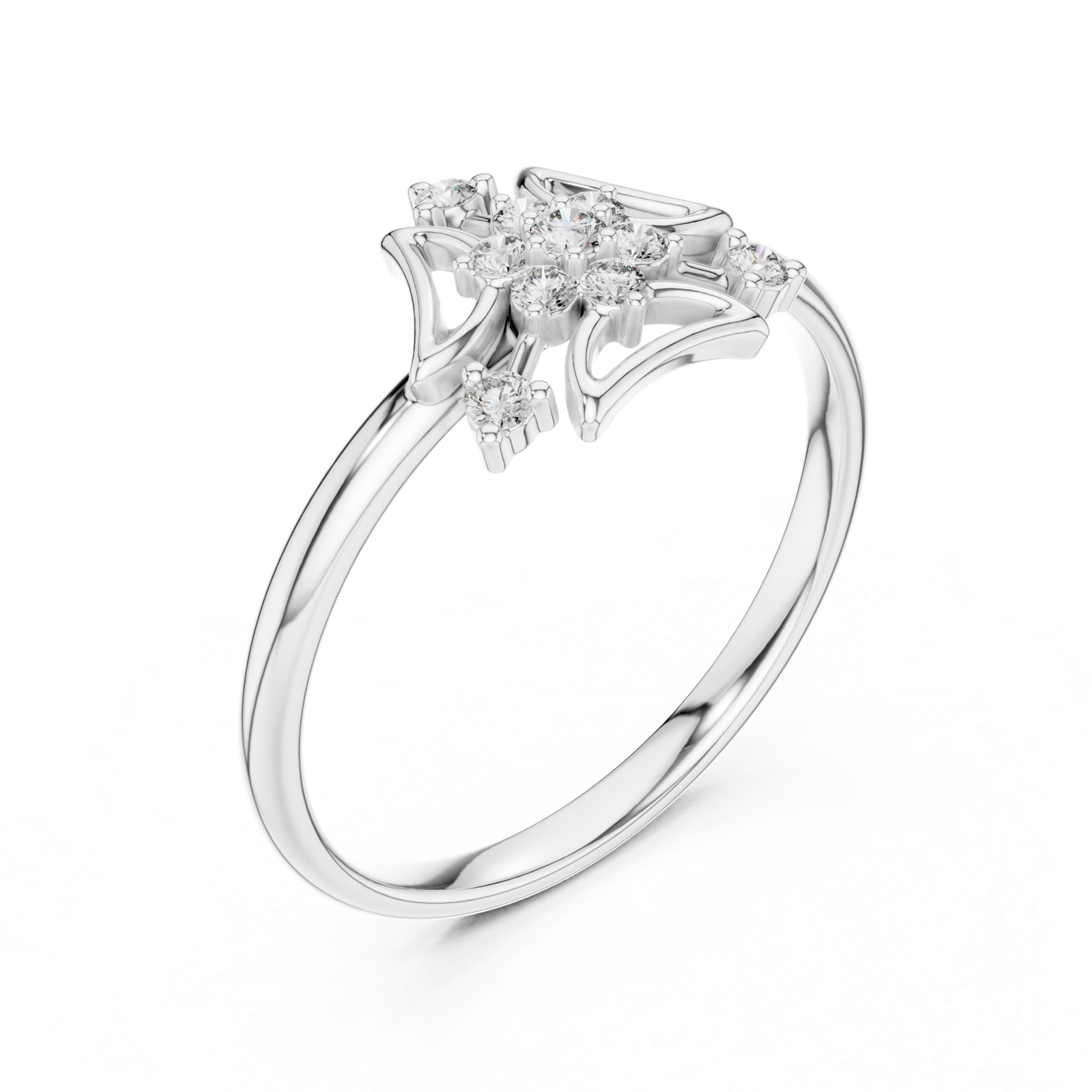 Gold Ring 1 (281), White Gold, view 2