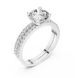 Gold Ring DDLR-008, White Gold, view 2