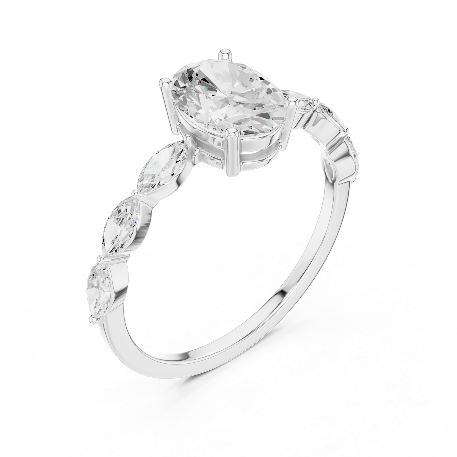 Gold Ring SBWR(11), White Gold, view 2