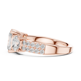 Gold Ring DDLR-717, Rose Gold, view 3