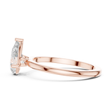Gold Ring DDLR-1080, Rose Gold, view 3