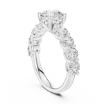 Gold Ring DDLR-657, White Gold, view 1