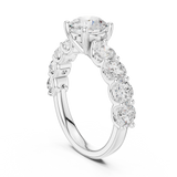 Gold Ring DDLR-657, White Gold, view 1