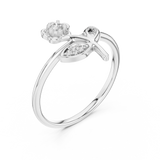 Gold Ring 12-10033@L, White Gold, view 2
