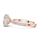 Gold Ring DDLR-161, Rose Gold, view 3