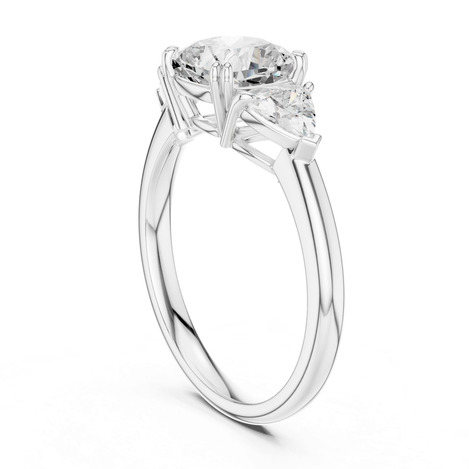 Gold Ring DDLR-853, White Gold, view 1