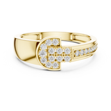 Gold Ring LR-01 (39), Yellow Gold, view 4