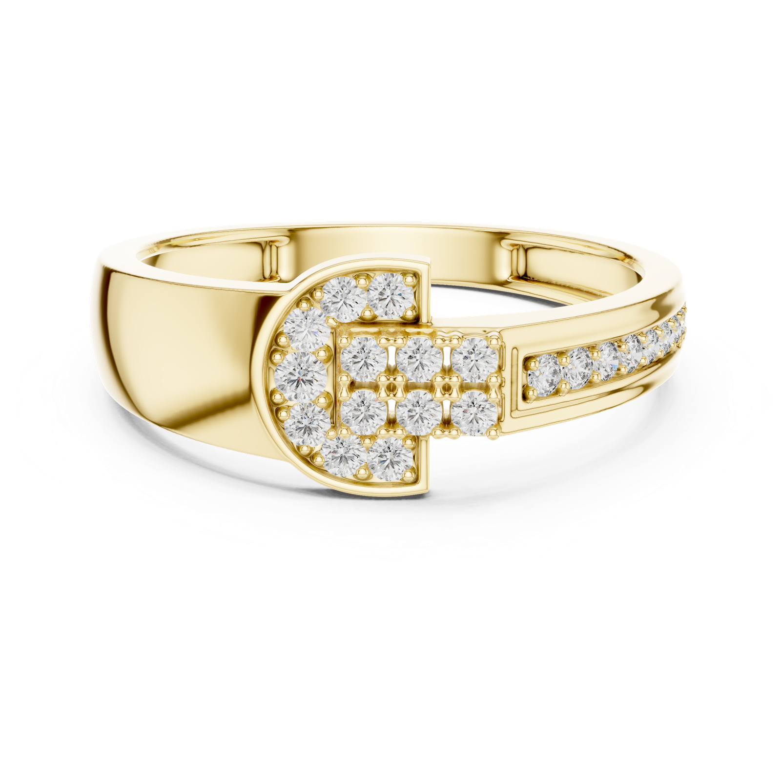 Gold Ring LR-01 (39), Yellow Gold, view 4