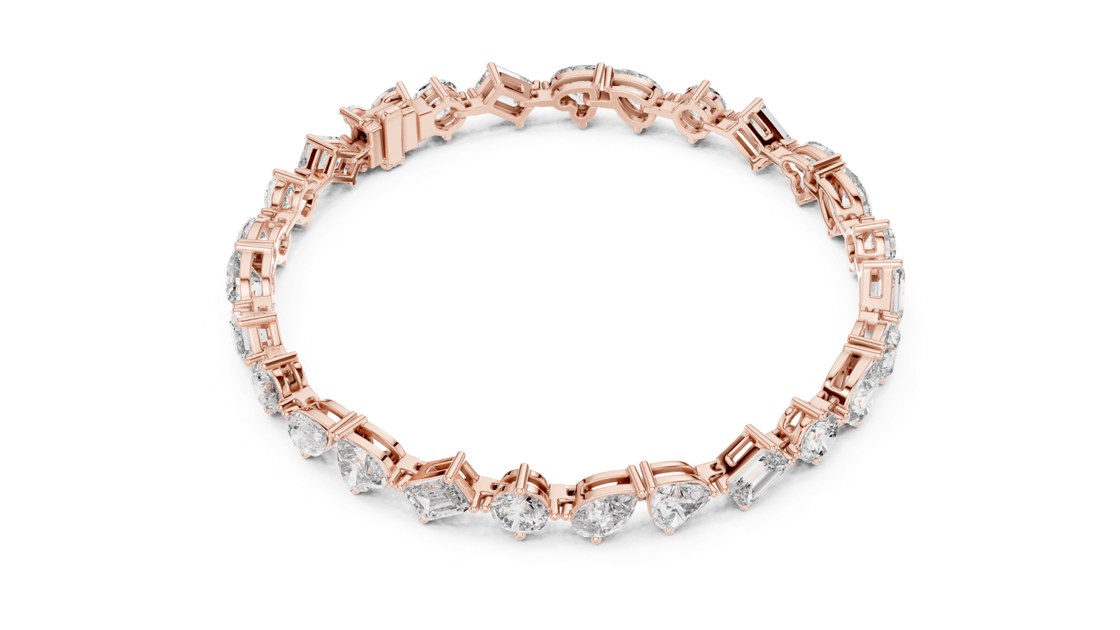 Gold Bracelet DP0028, Rose Gold, view 2
