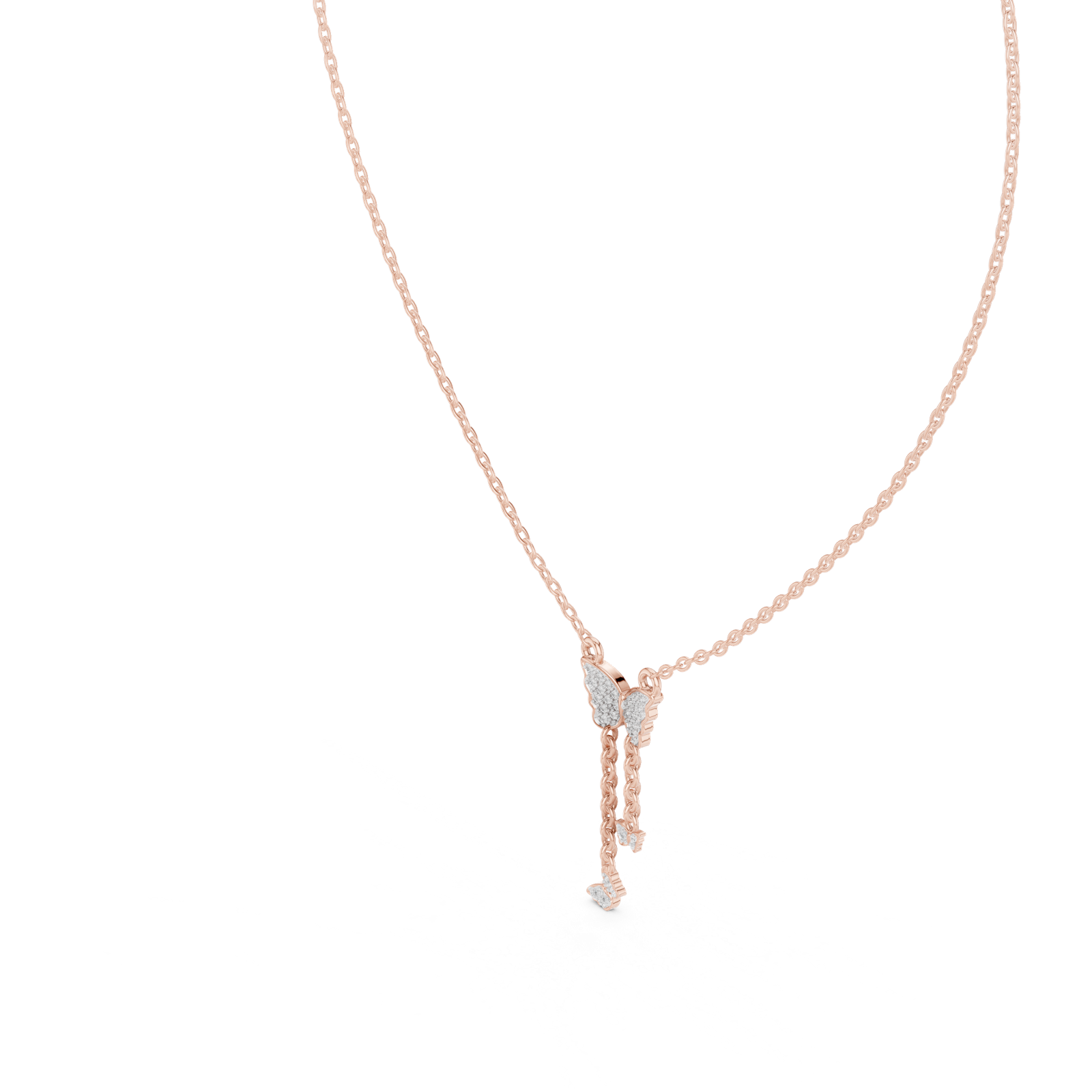 Gold Pendant 12-10013P, Rose Gold, view 2