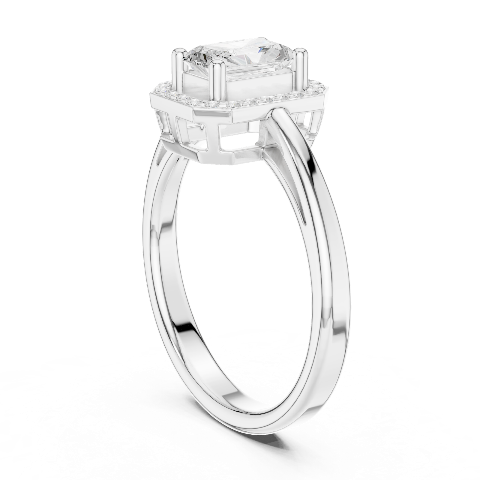 Gold Ring DDLR-472, White Gold