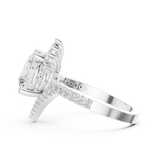 Gold Ring DDLR-406, White Gold, view 3
