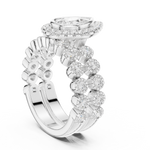 Gold Ring DDLR-296, White Gold, view 1