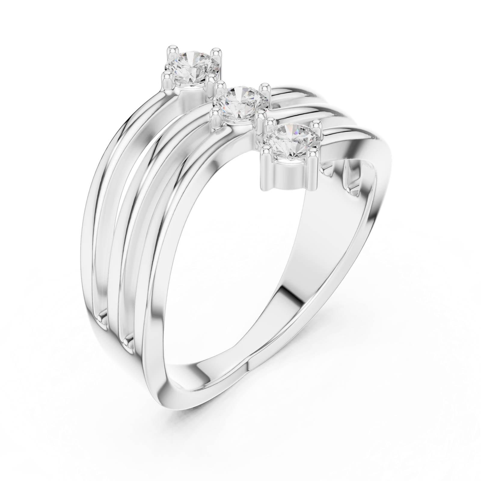 Gold Ring SBWR(37), White Gold, view 2