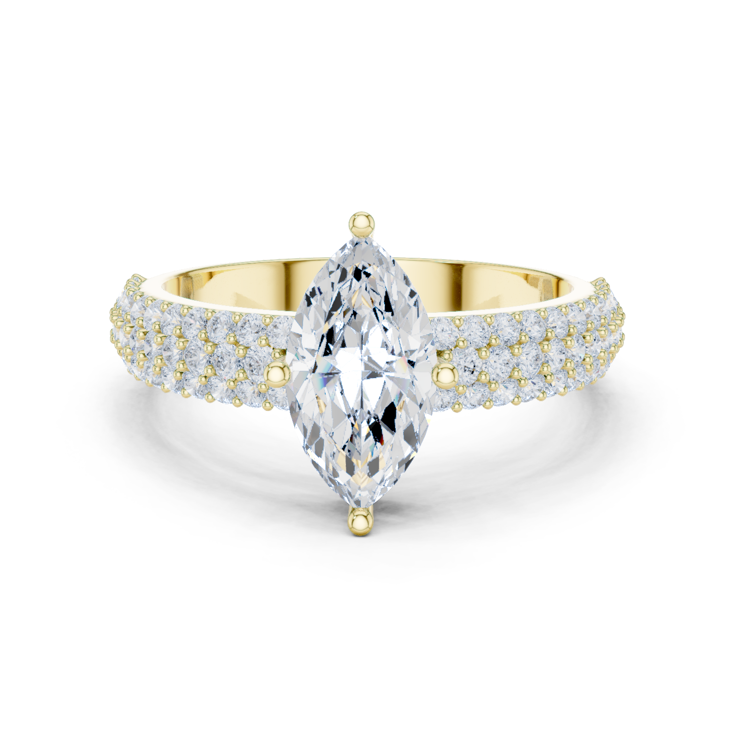 Gold Ring DDLR-1103, Yellow Gold