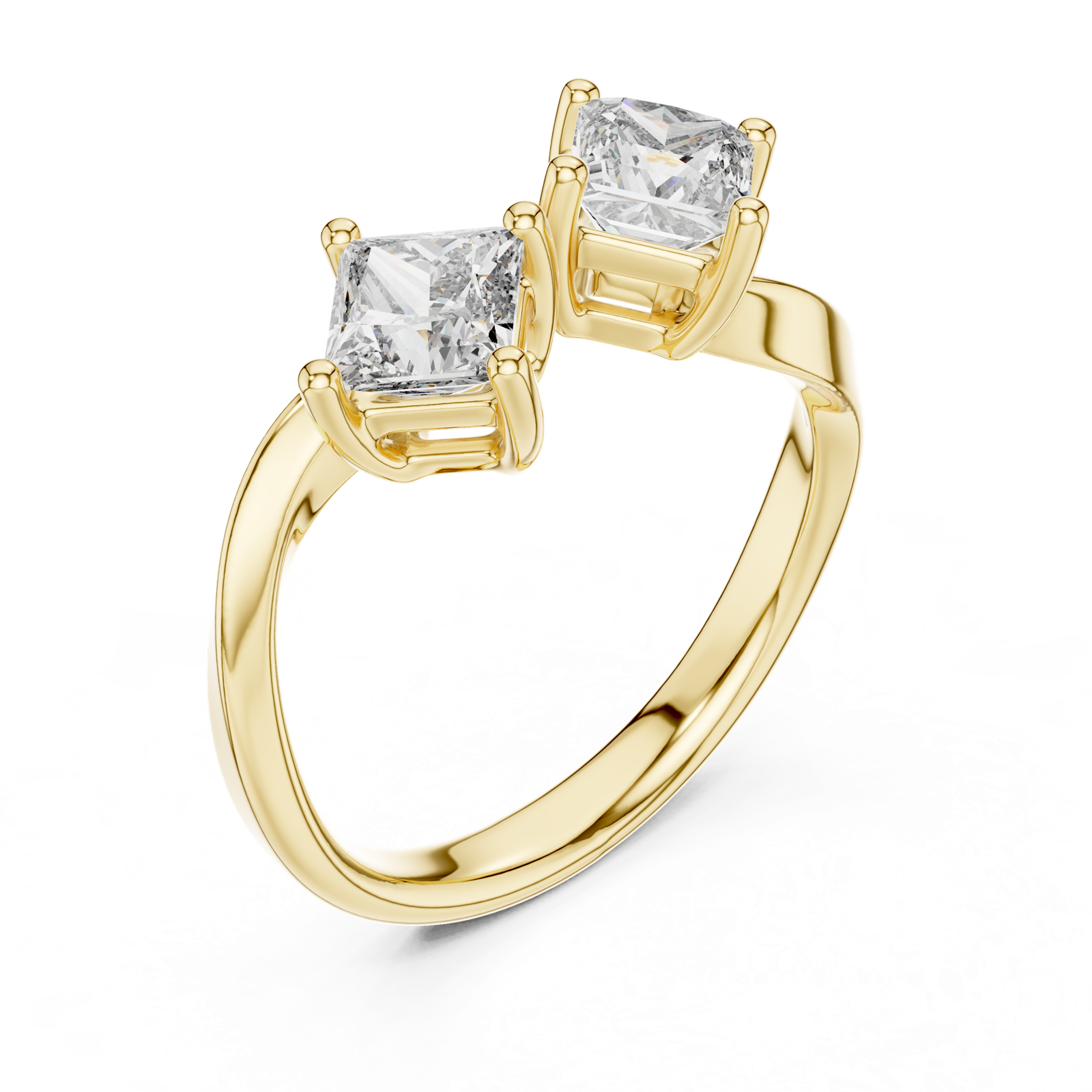 Gold Ring L03-463, Yellow Gold, view 2