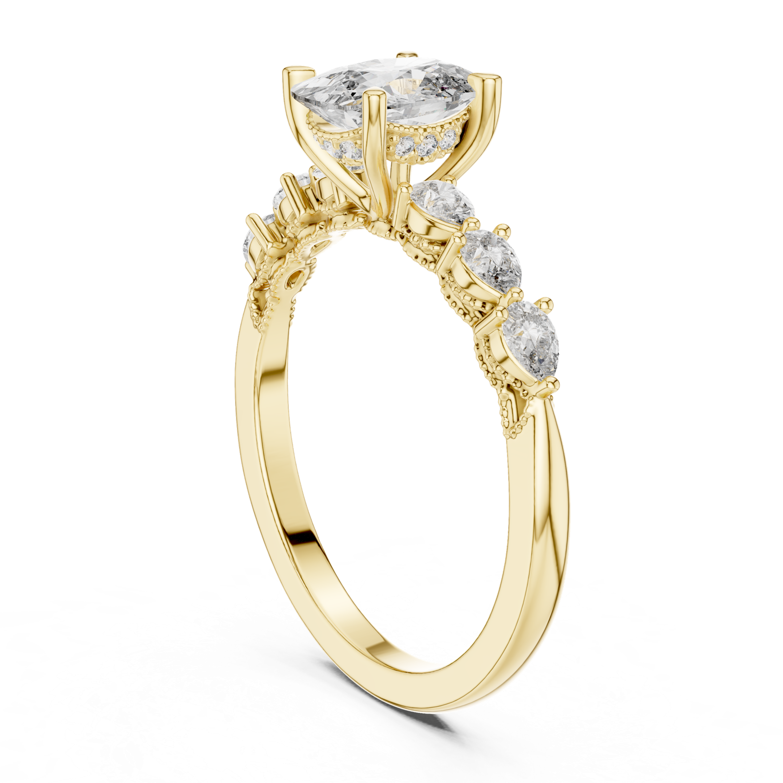 Gold Ring DDLR-168, Yellow Gold