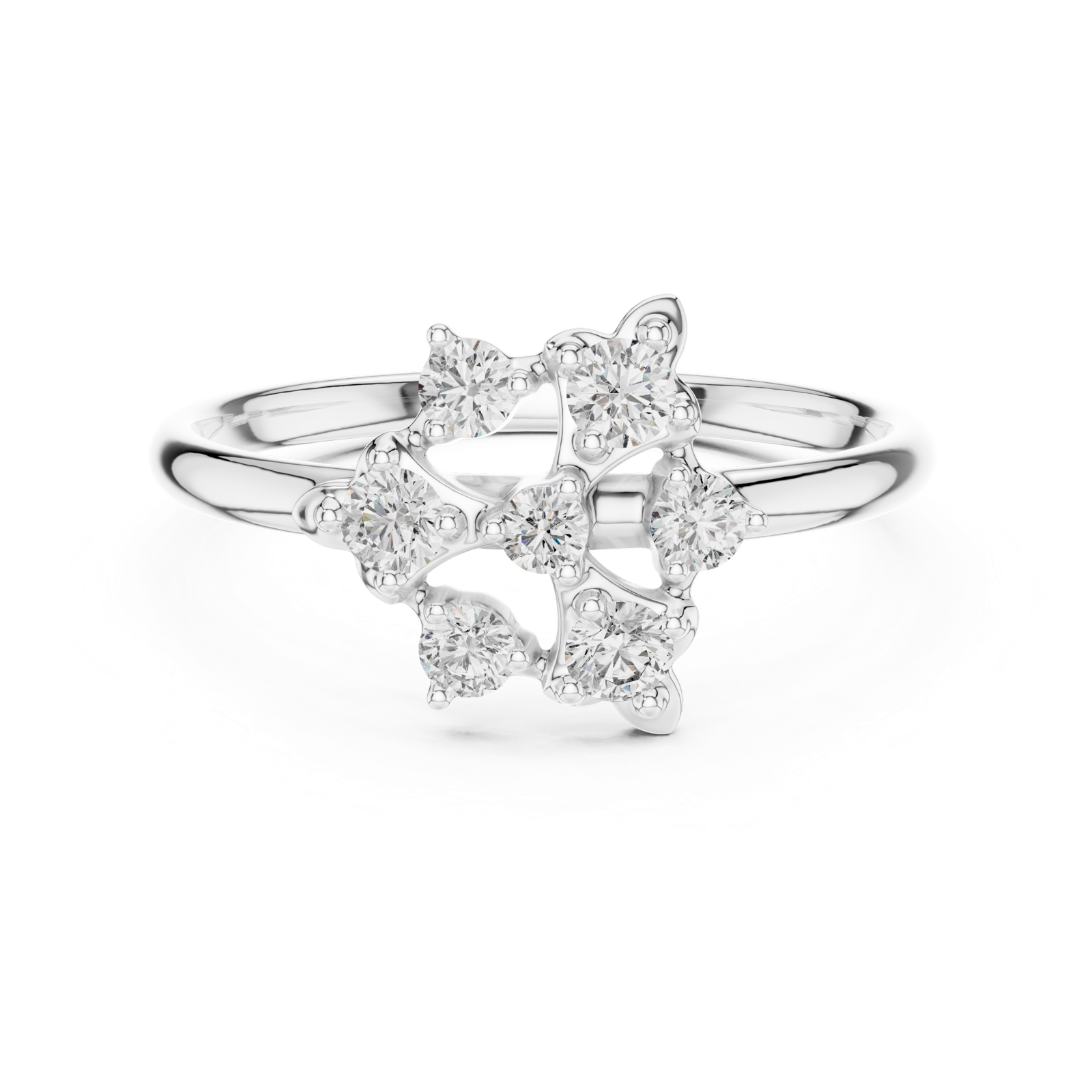 Gold Ring 1 (349), White Gold, view 4