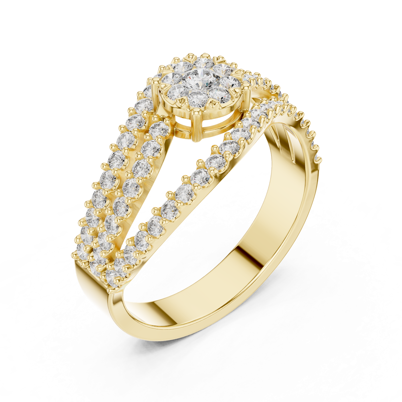 Gold Ring 19-120012L, Yellow Gold, view 2