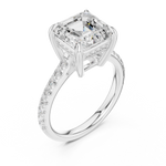 Gold Ring DDLR-1031, White Gold, view 2