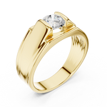 Gold Men's Ring GGR-0026, Yellow Gold, view 2