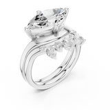 Gold Ring DDLR-444, White Gold, view 2
