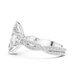 Gold Ring DDLR-1035, White Gold, view 3