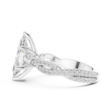 Gold Ring DDLR-1035, White Gold, view 3