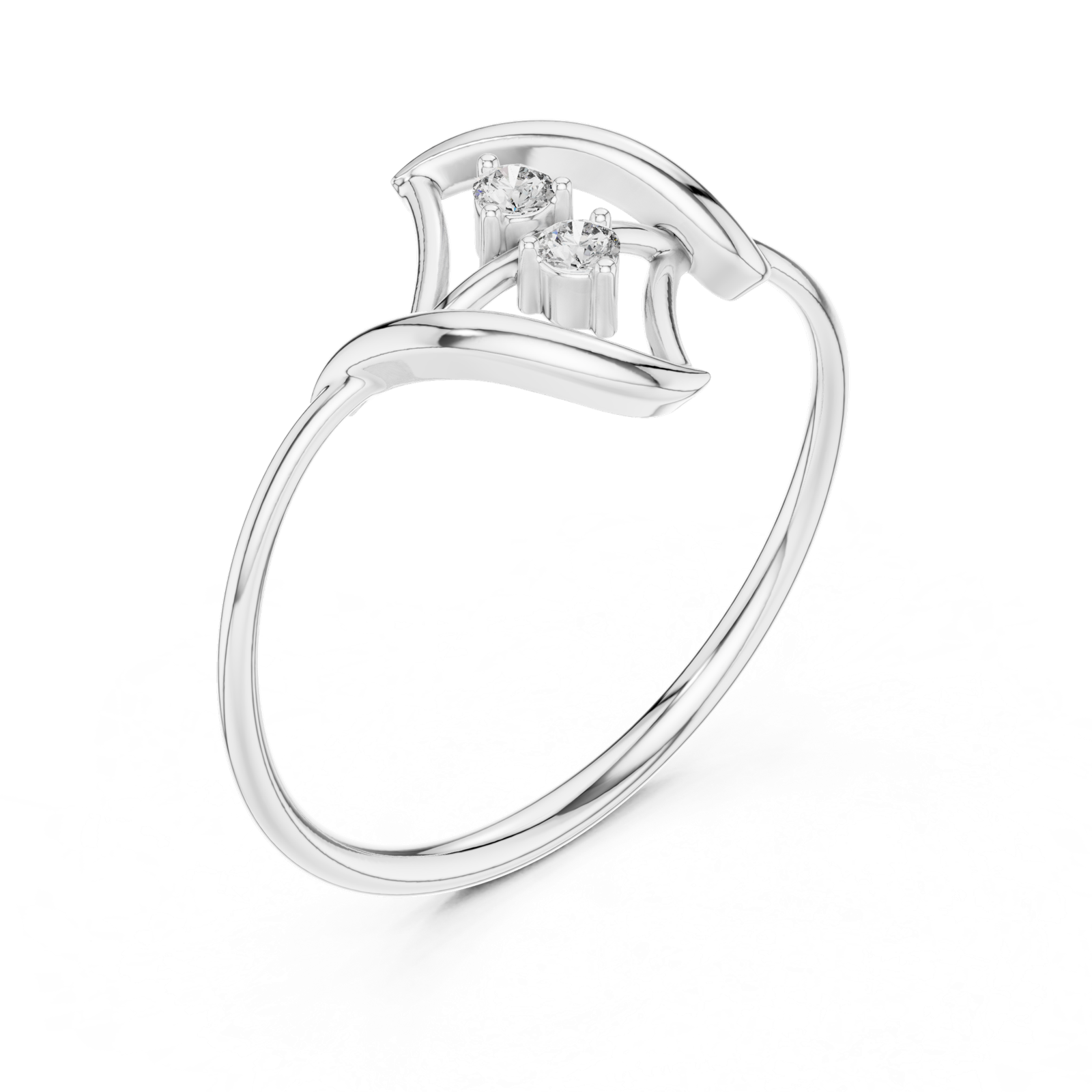 Gold Ring 1 (147), White Gold, view 2