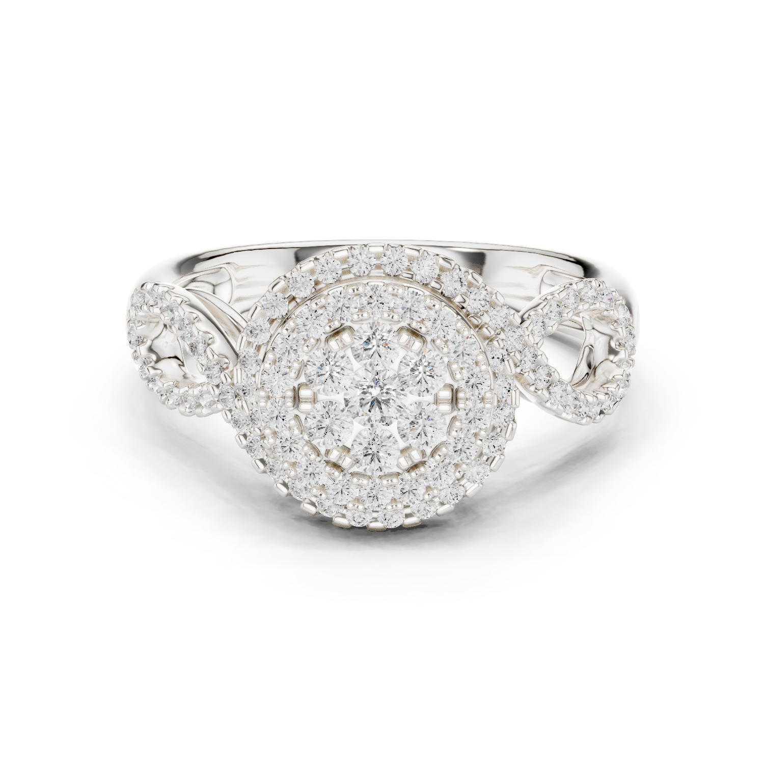 Gold Ring DDLR-757, White Gold