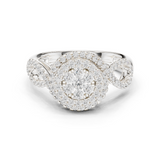 Gold Ring DDLR-757, White Gold