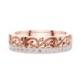 Gold Ring R22, Rose Gold, view 3