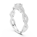 Gold Ring LR-0316, White Gold, view 1