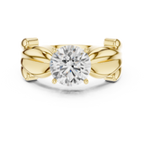 Gold Ring DDLR-828, Yellow Gold, view 4