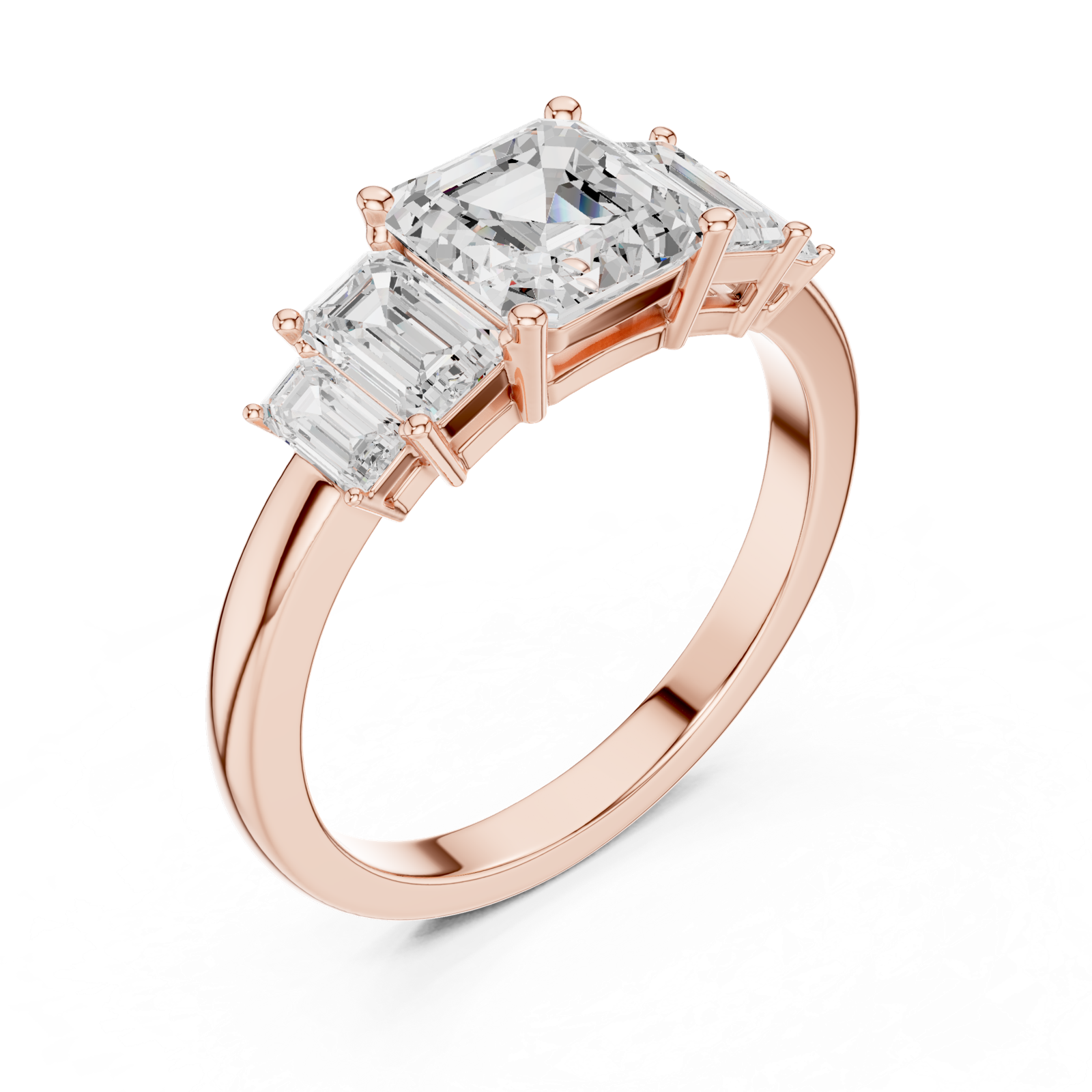 Gold Ring DDLR-1111, Rose Gold, view 2