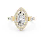 Gold Ring DDLR-342 MQ1, Yellow Gold, view 4