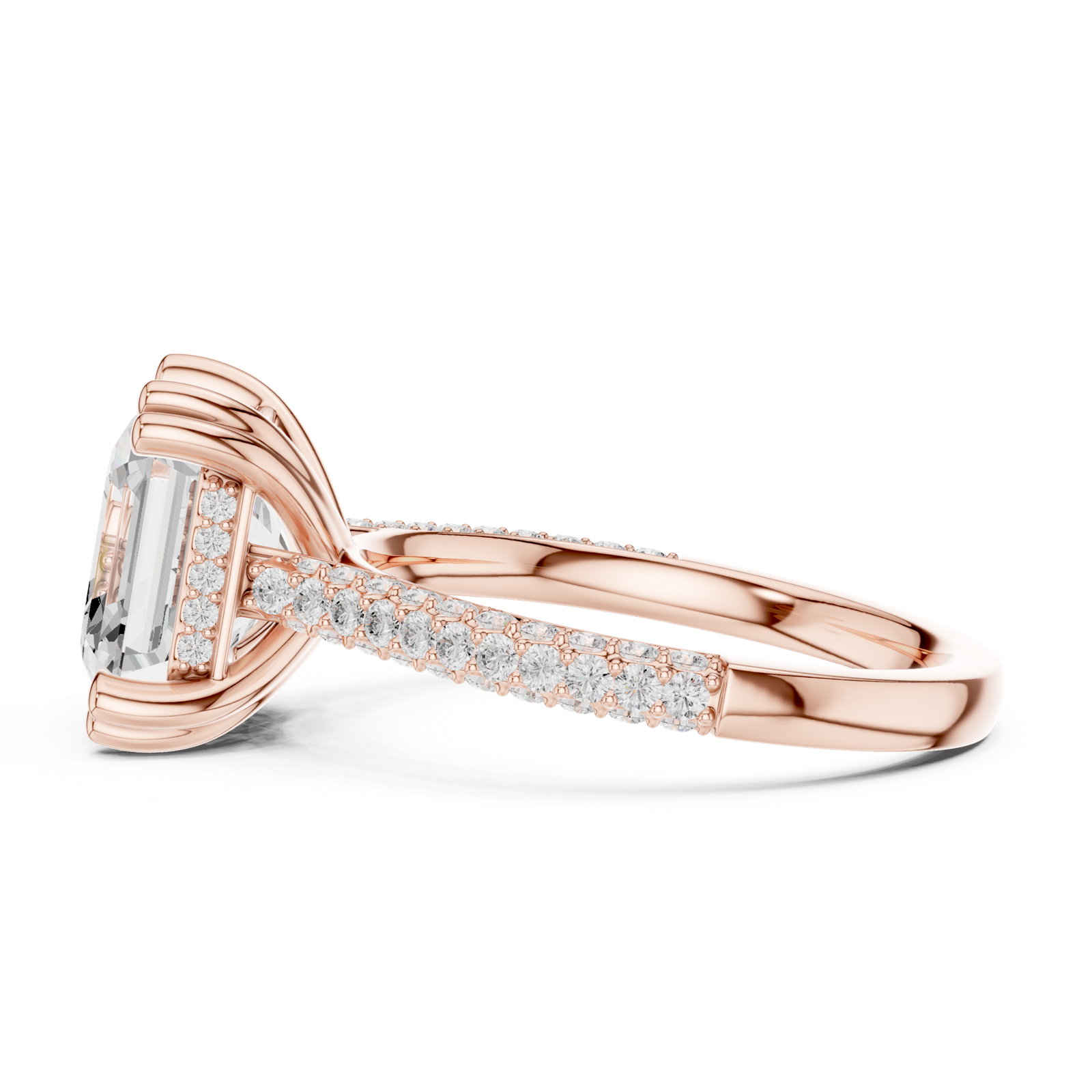 Gold Ring DDLR-952, Rose Gold, view 3