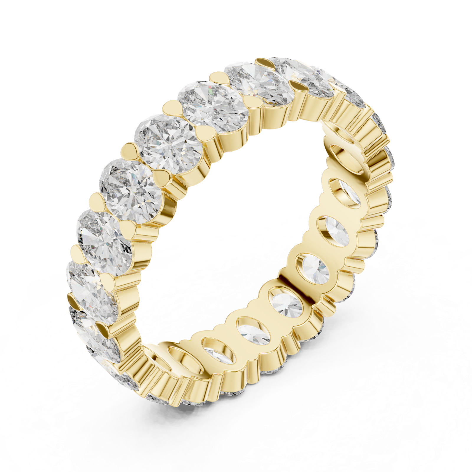 Gold Ring DDLR-211, Yellow Gold, view 2