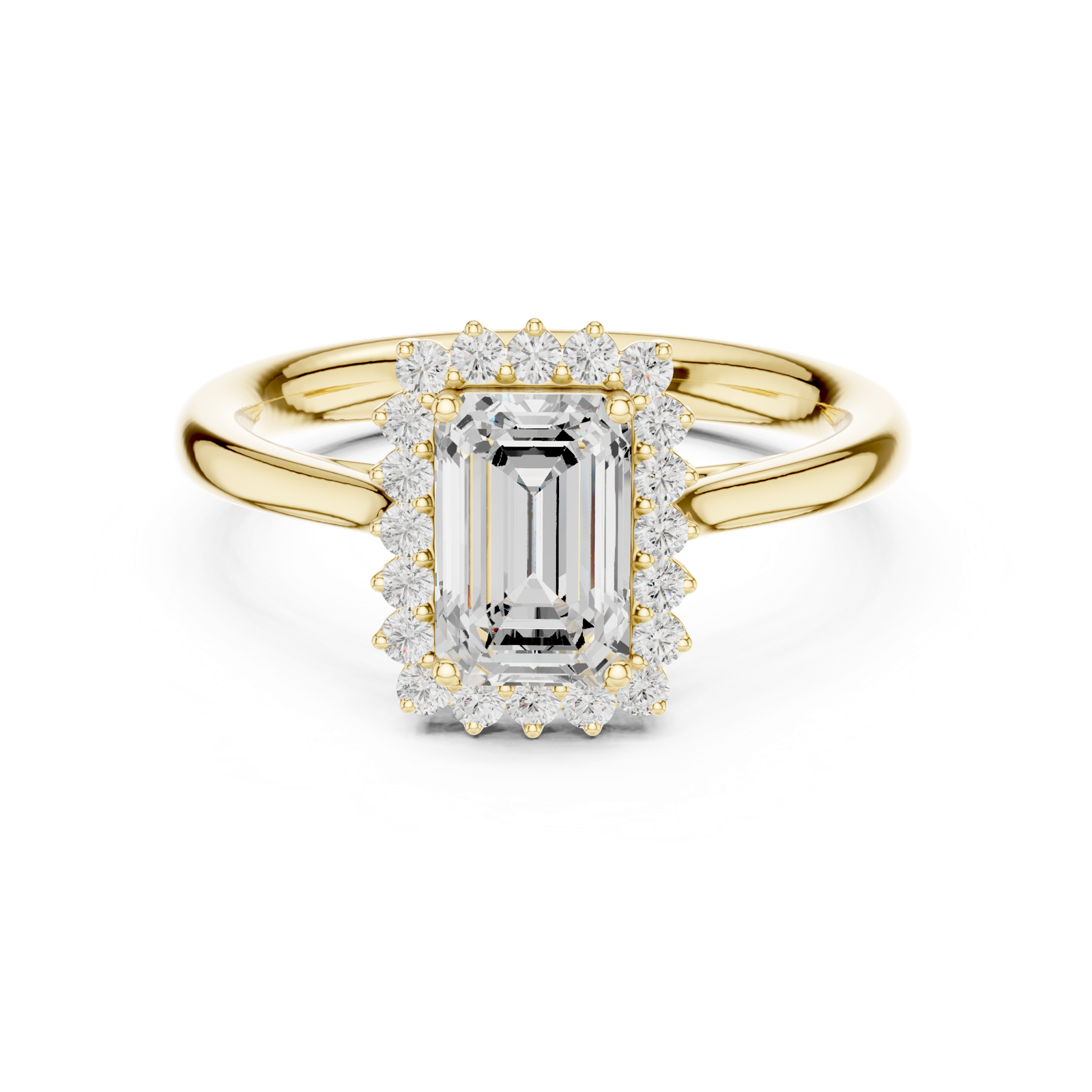 Gold Ring DDLR-700, Yellow Gold, view 4