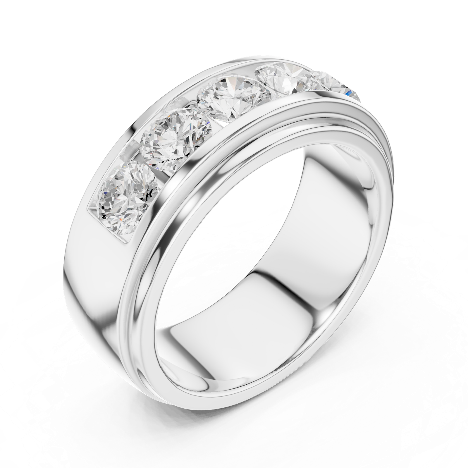 Gold Ring DDLR-425, White Gold, view 2