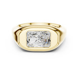 Gold Jewelry L36-4, Radiant center stone, Yellow Gold, view 4