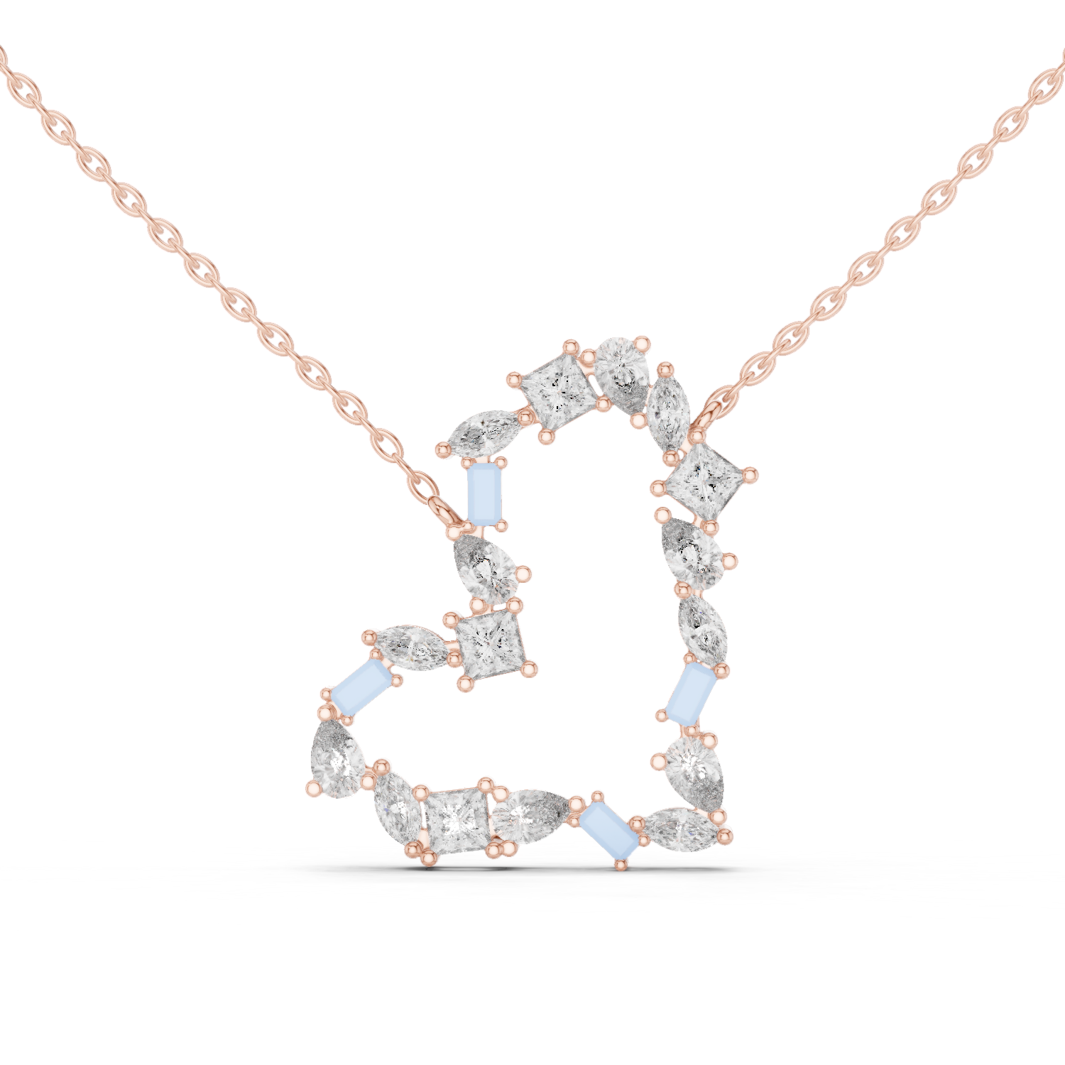 Gold Pendant GPD-0008, Rose Gold, view 0