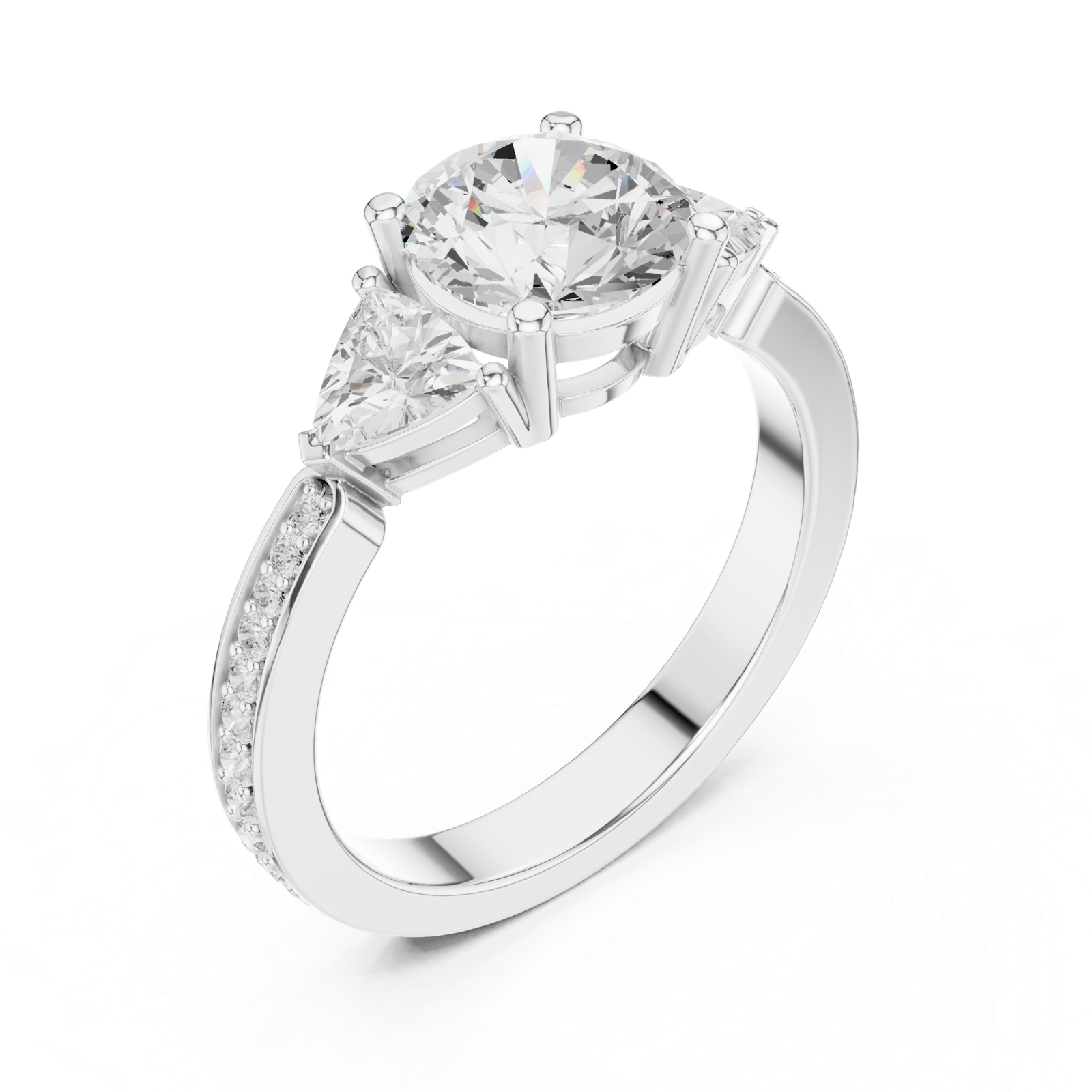 Gold Ring DDLR-264, White Gold, view 2