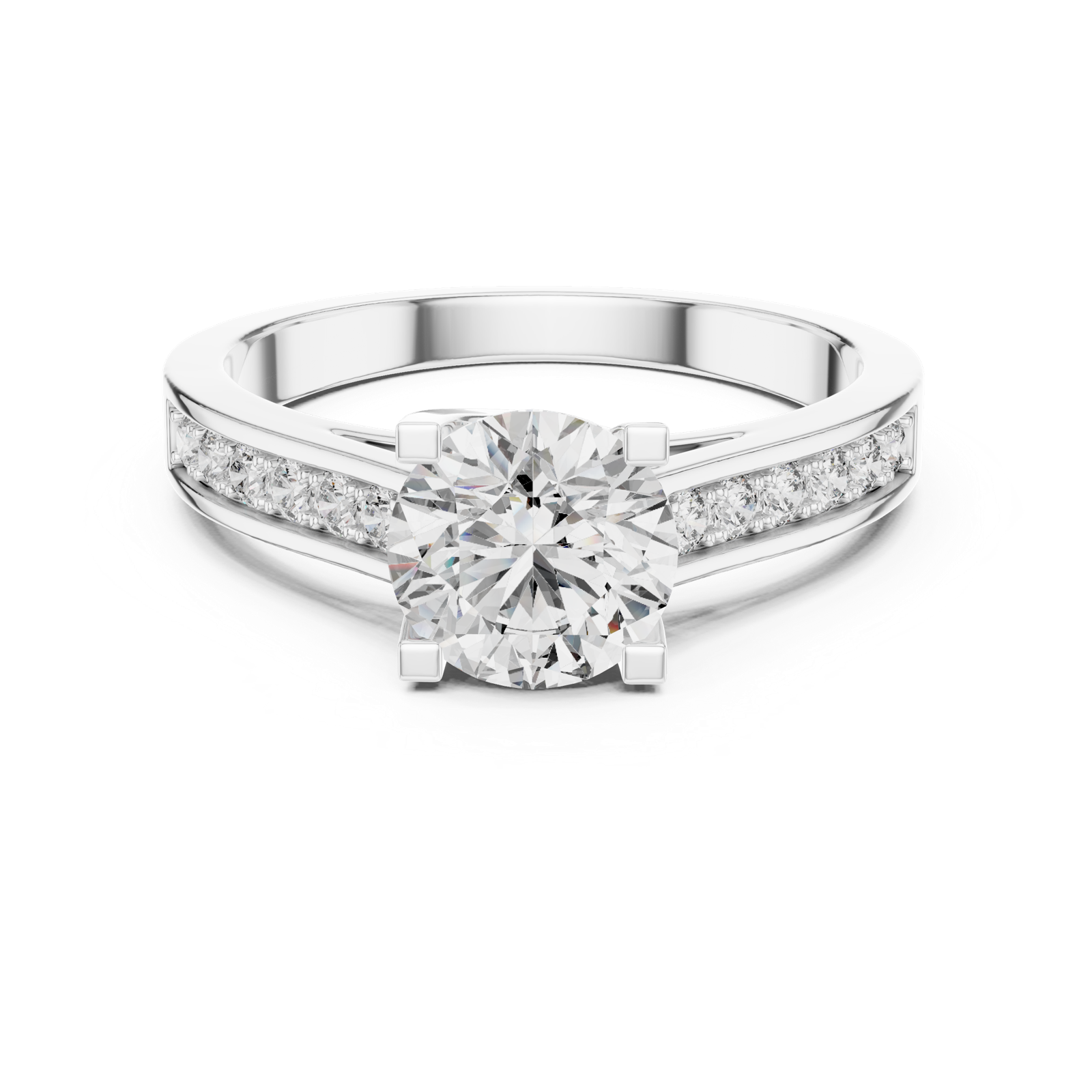 Gold Ring LR-0035, White Gold
