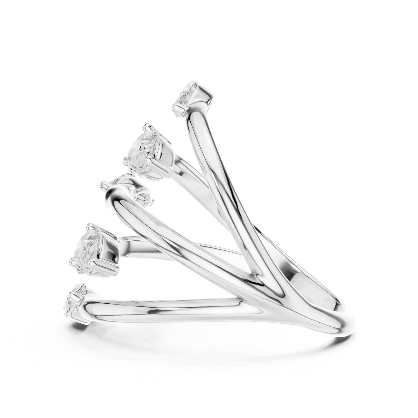 Gold Ring SBWR(28), White Gold, view 3