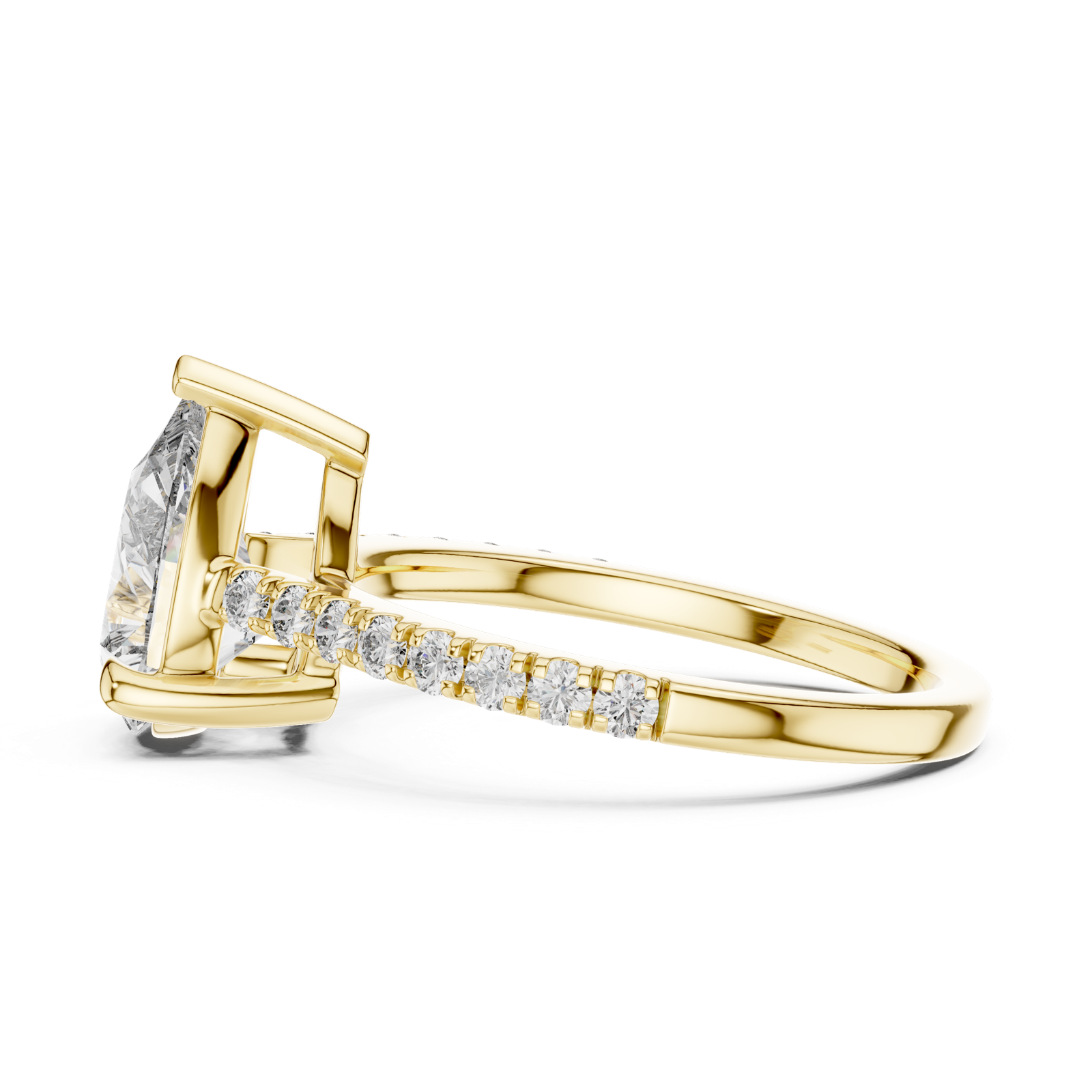 Gold Ring DDLR-039, Yellow Gold, view 3