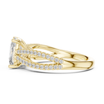 Gold Ring DDLR-734, Yellow Gold, view 3