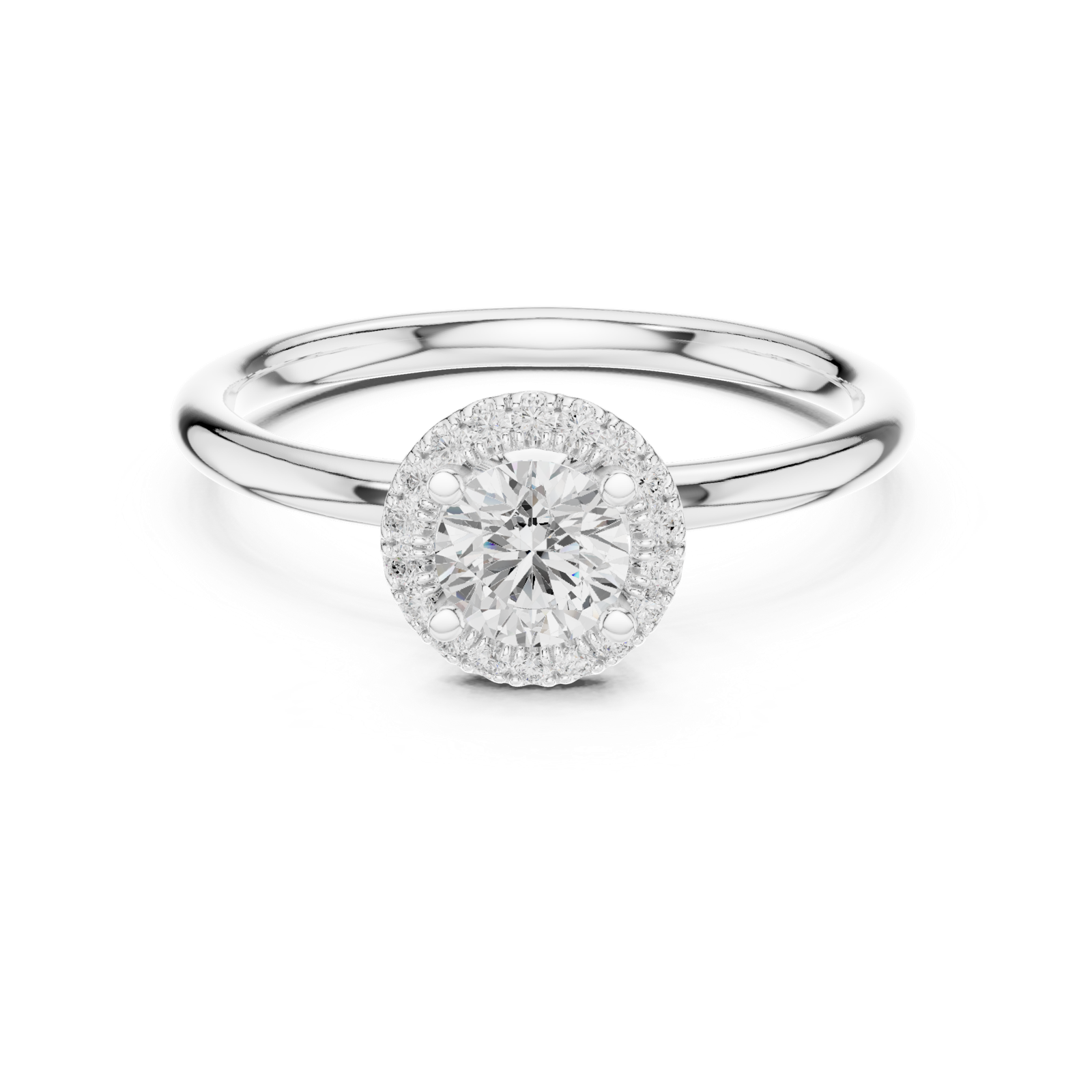 Gold Ring LR-0215, White Gold, view 4